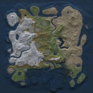 Thumbnail Rust Map: Procedural Map, Size: 4000, Seed: 367020445, 15 Monuments