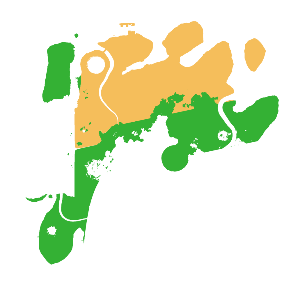 Biome Rust Map: Procedural Map, Size: 3000, Seed: 1050764677