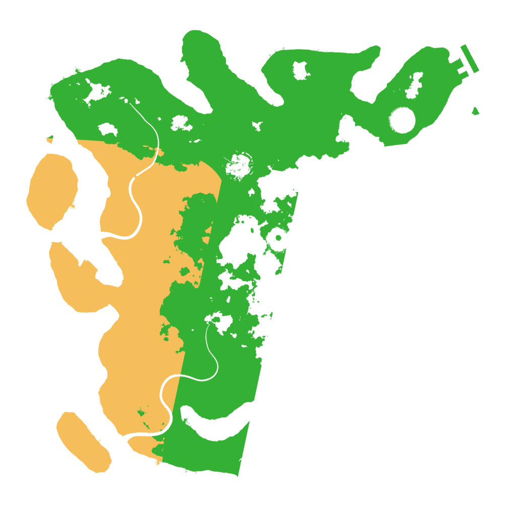 Biome Rust Map: Procedural Map, Size: 3500, Seed: 1228446845