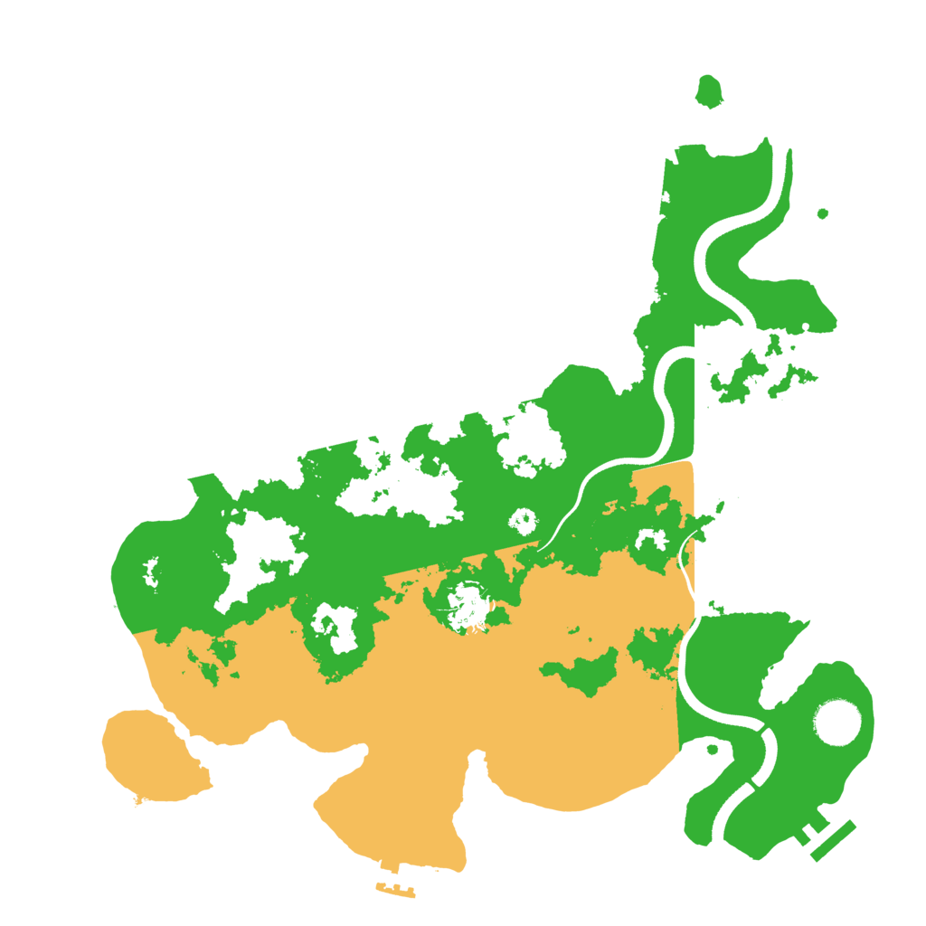 Biome Rust Map: Procedural Map, Size: 3500, Seed: 2097880748