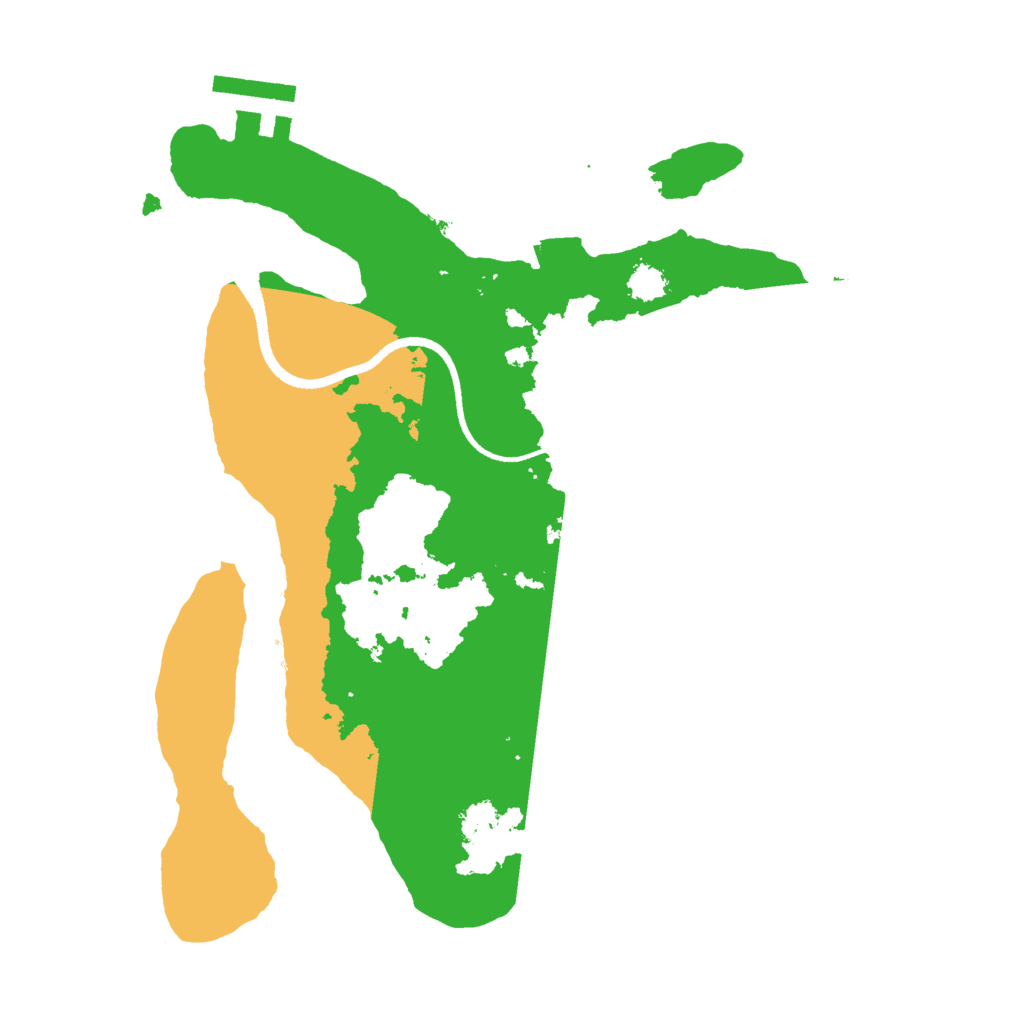 Biome Rust Map: Procedural Map, Size: 2500, Seed: 248680583