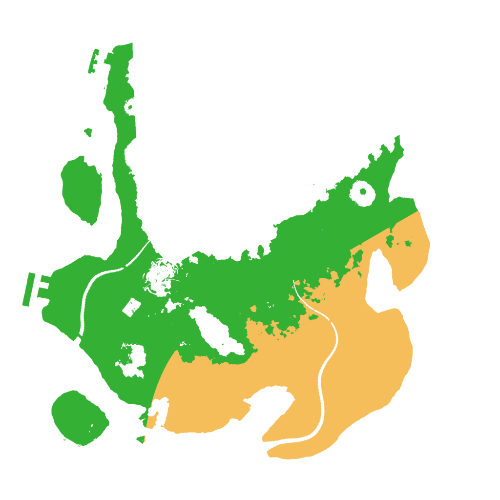 Biome Rust Map: Procedural Map, Size: 3000, Seed: 120466041