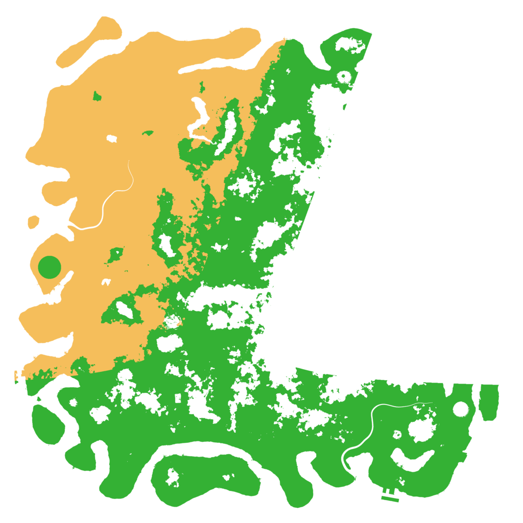 Biome Rust Map: Procedural Map, Size: 6000, Seed: 101992130