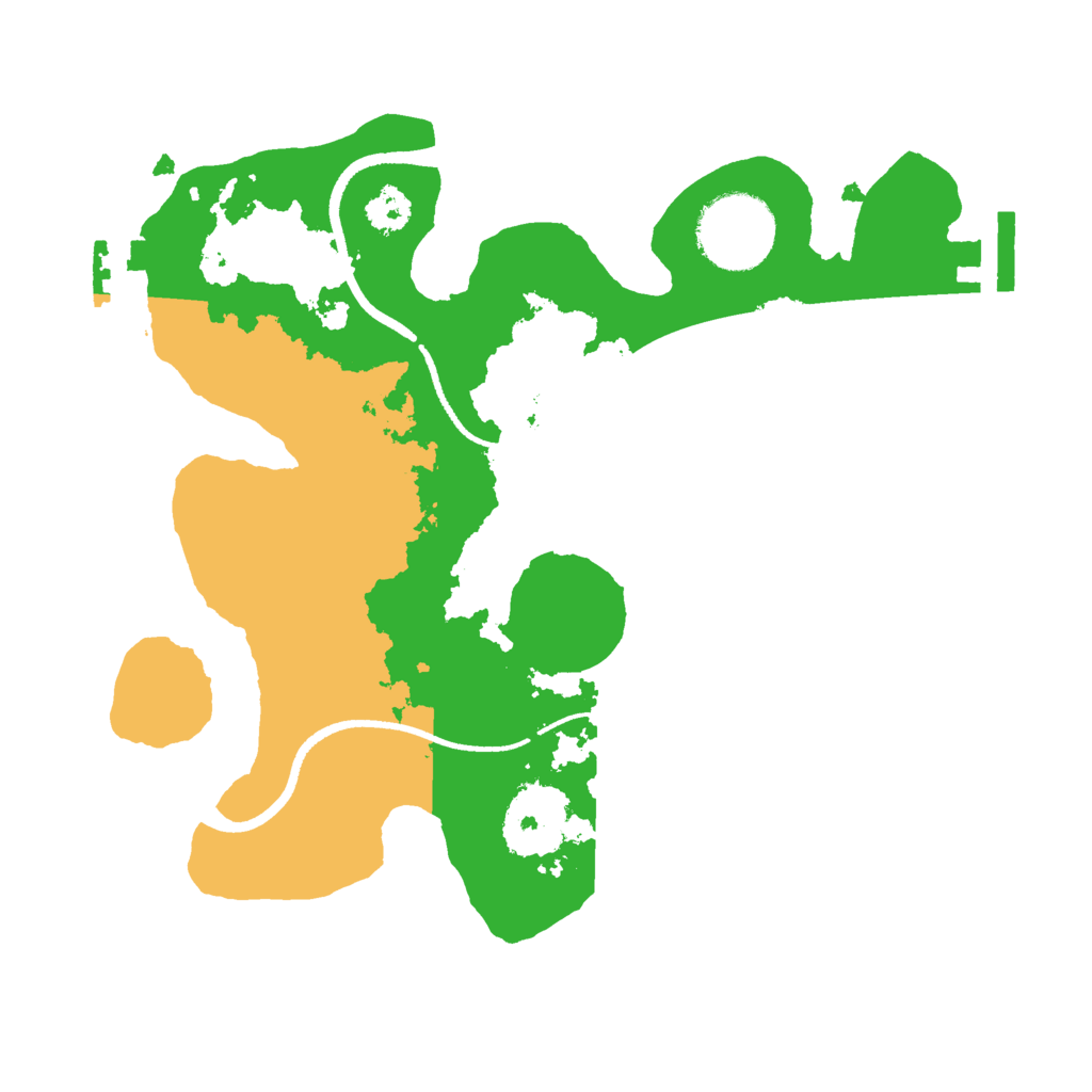 Biome Rust Map: Procedural Map, Size: 2500, Seed: 1625599688