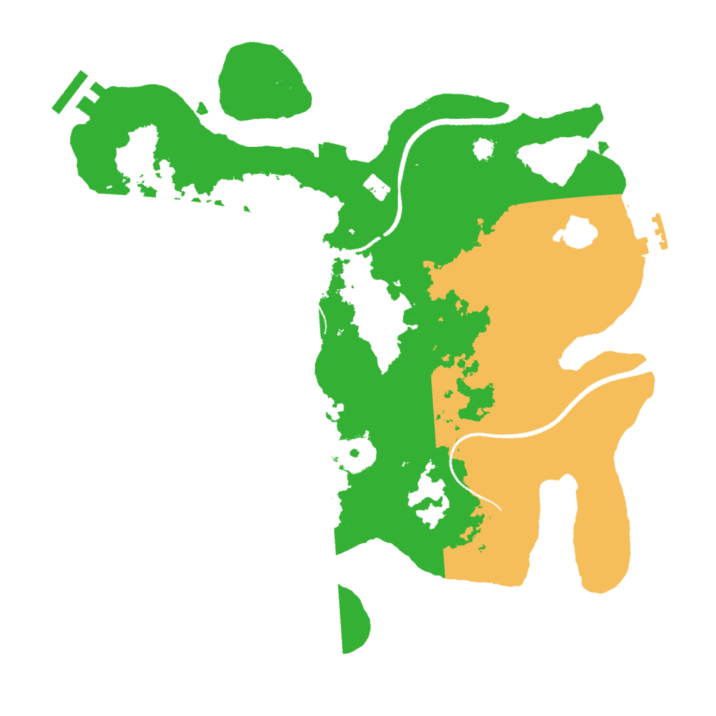 Biome Rust Map: Procedural Map, Size: 3000, Seed: 87308927