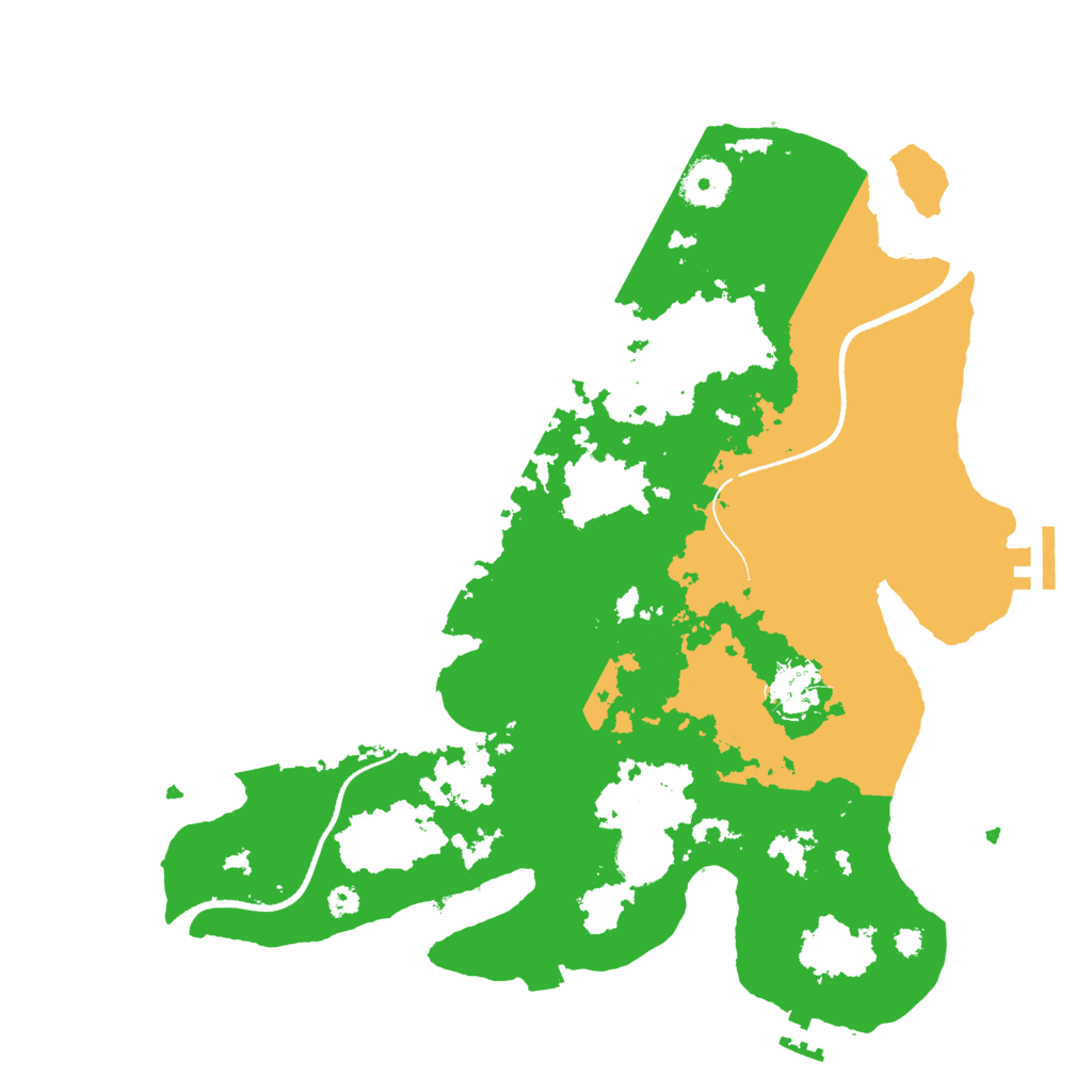 Biome Rust Map: Procedural Map, Size: 3500, Seed: 143246976