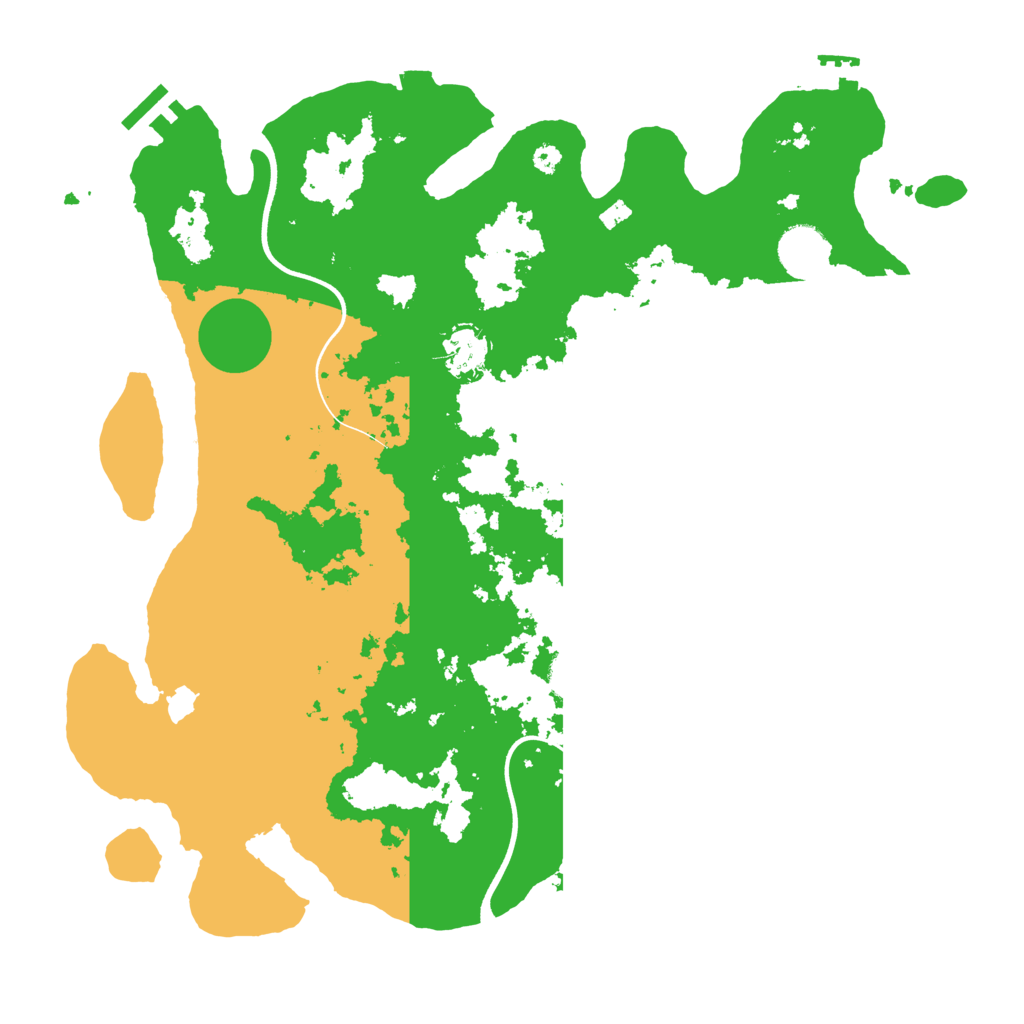 Biome Rust Map: Procedural Map, Size: 3700, Seed: 2090197081