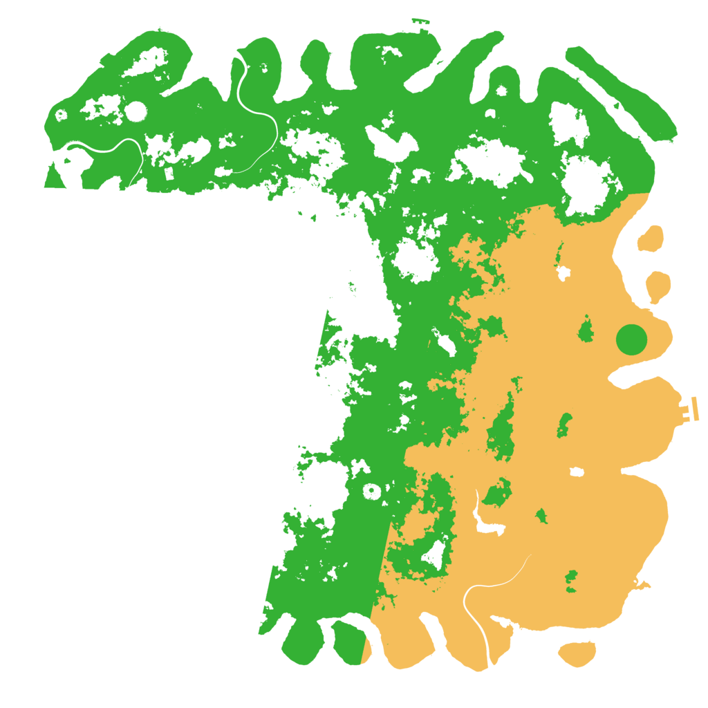 Biome Rust Map: Procedural Map, Size: 6000, Seed: 451457
