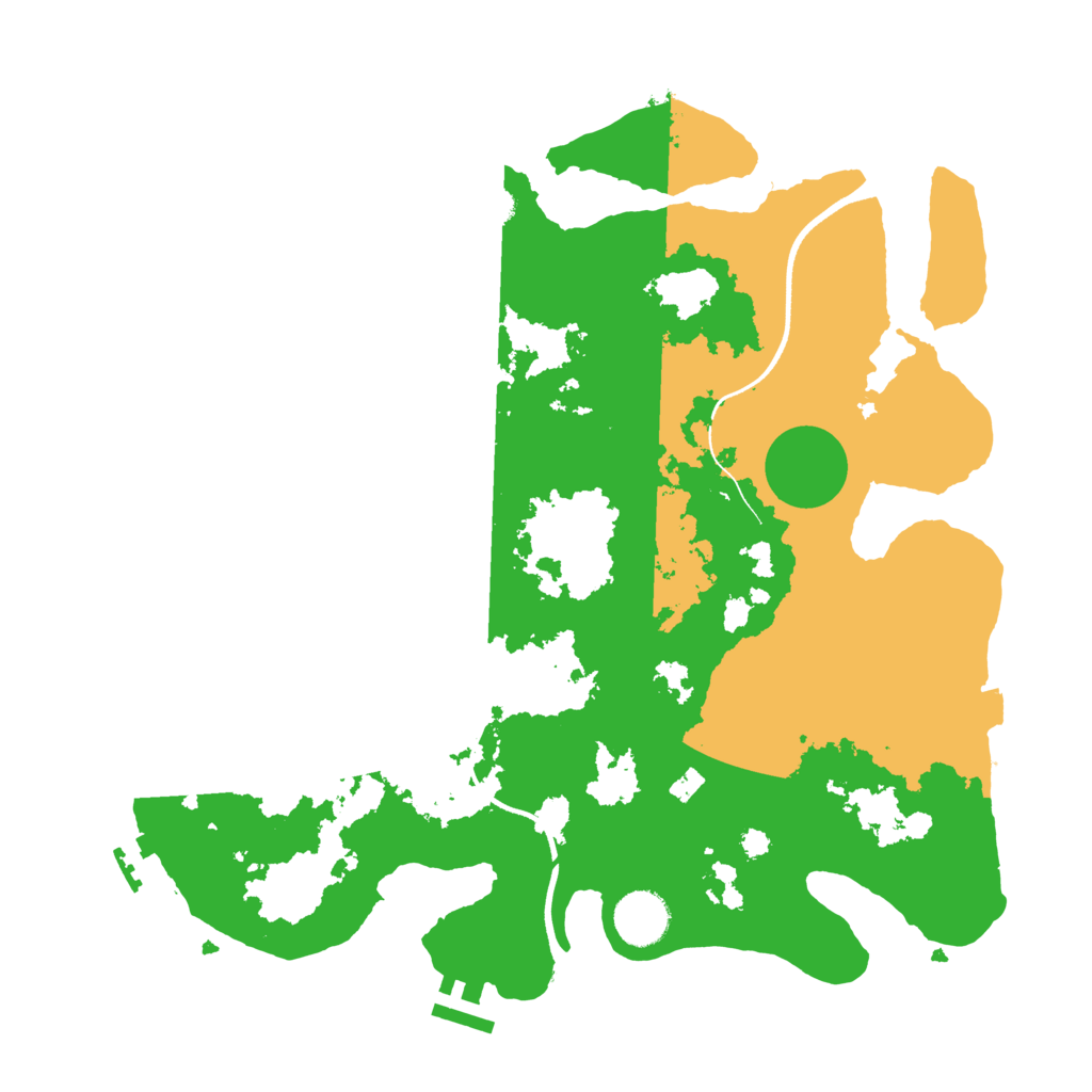 Biome Rust Map: Procedural Map, Size: 3500, Seed: 89489184