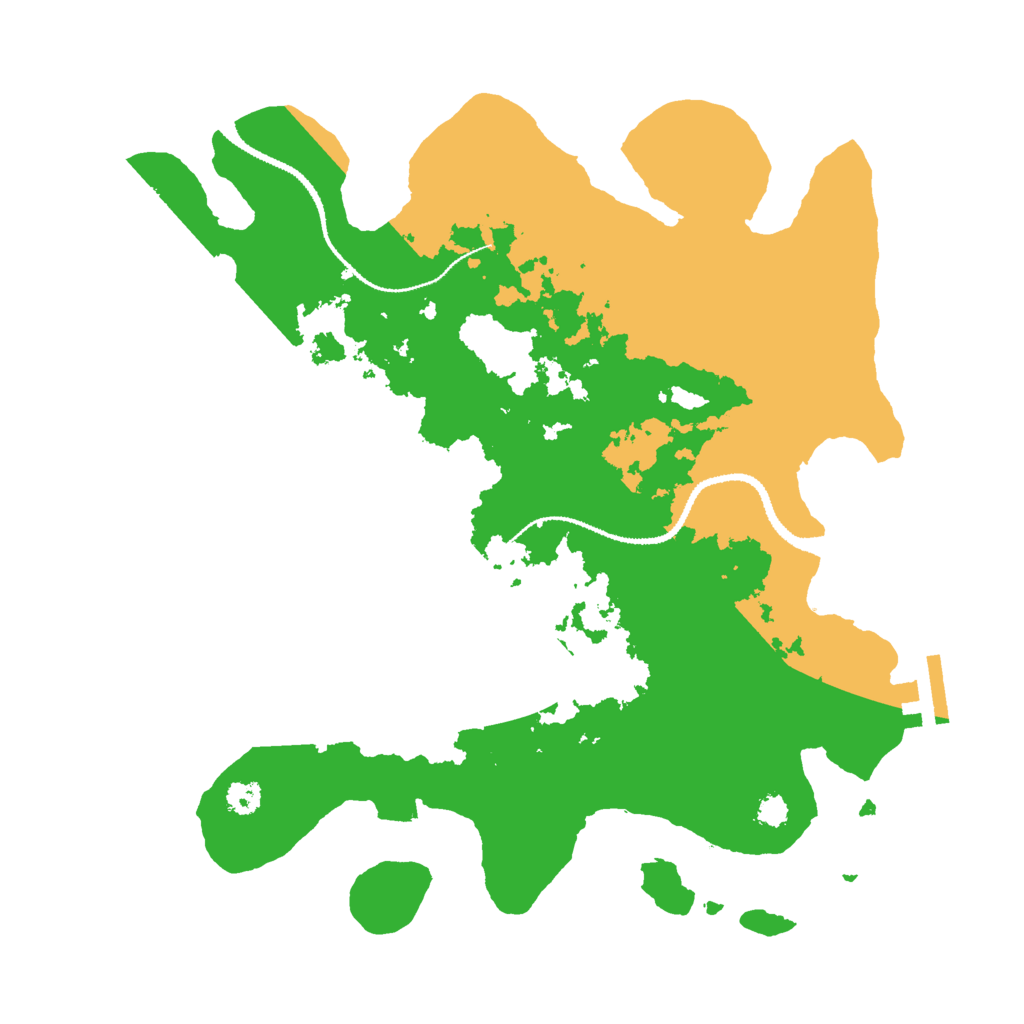 Biome Rust Map: Procedural Map, Size: 3000, Seed: 339390804