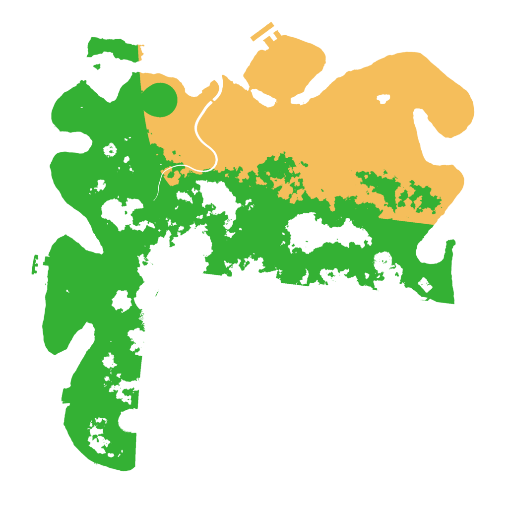 Biome Rust Map: Procedural Map, Size: 3900, Seed: 1135
