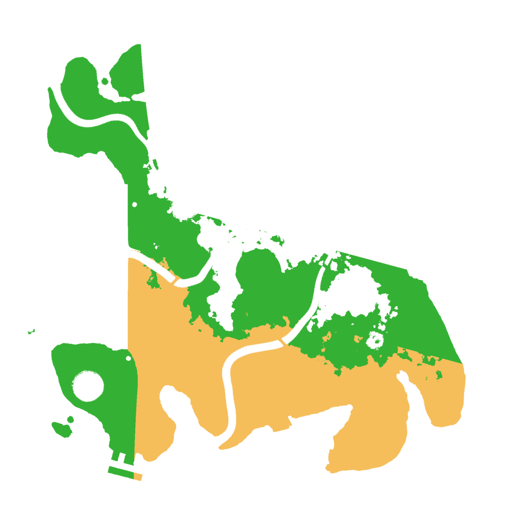 Biome Rust Map: Procedural Map, Size: 3000, Seed: 42654890