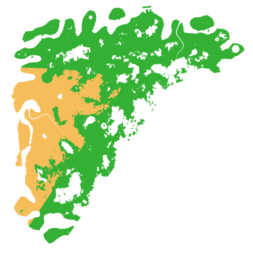 Biome Rust Map: Procedural Map, Size: 6000, Seed: 22521