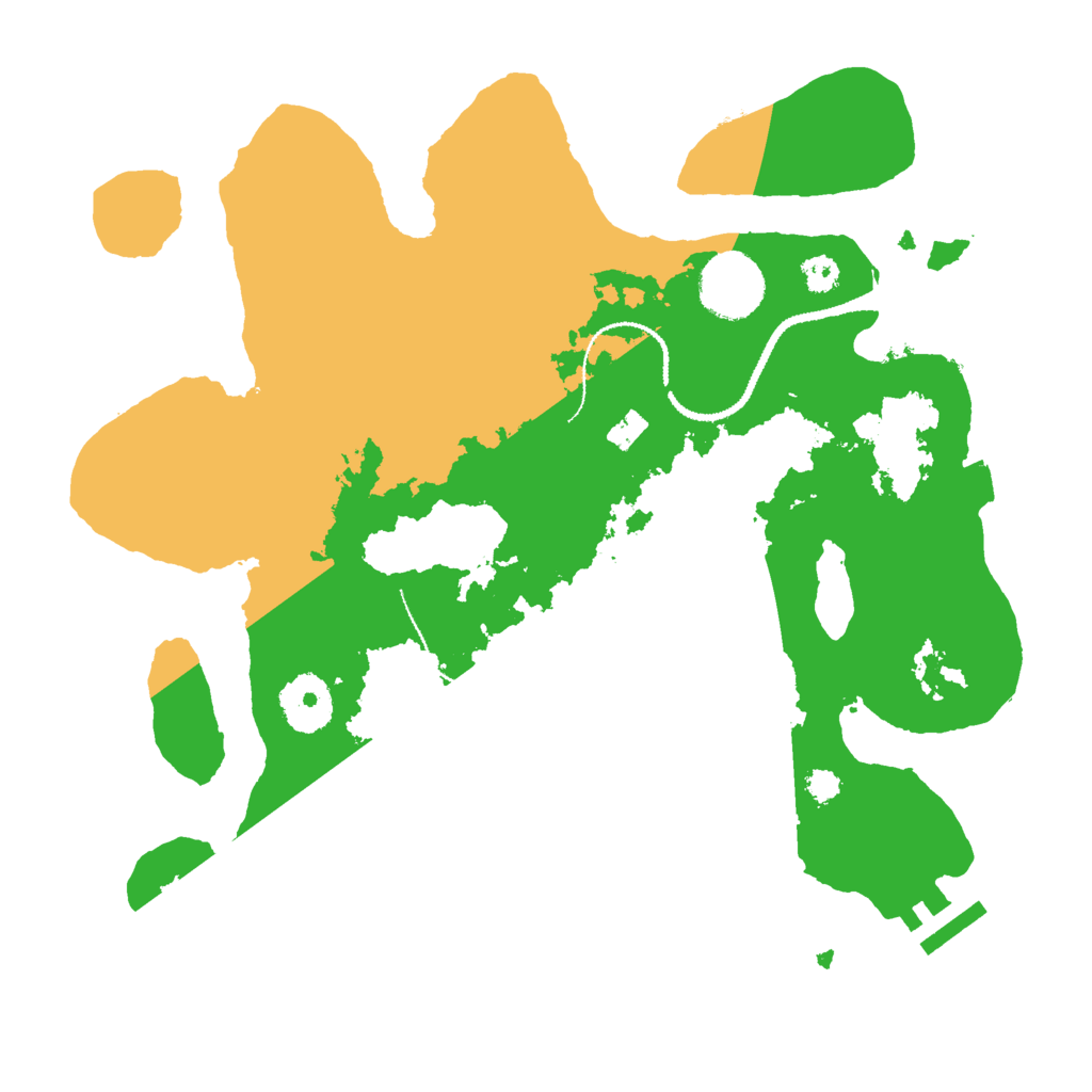 Biome Rust Map: Procedural Map, Size: 3000, Seed: 68175