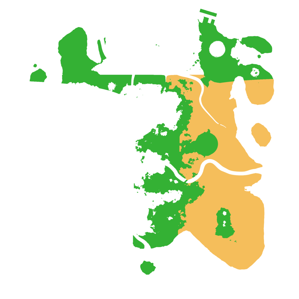 Biome Rust Map: Procedural Map, Size: 3500, Seed: 23566