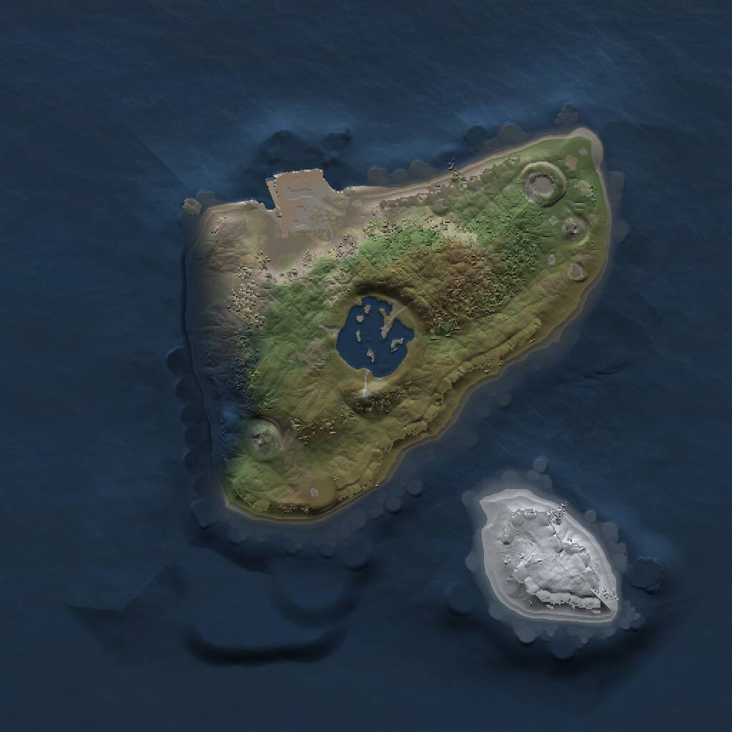 Rust Map: Procedural Map, Size: 1500, Seed: 226764705, 2 Monuments