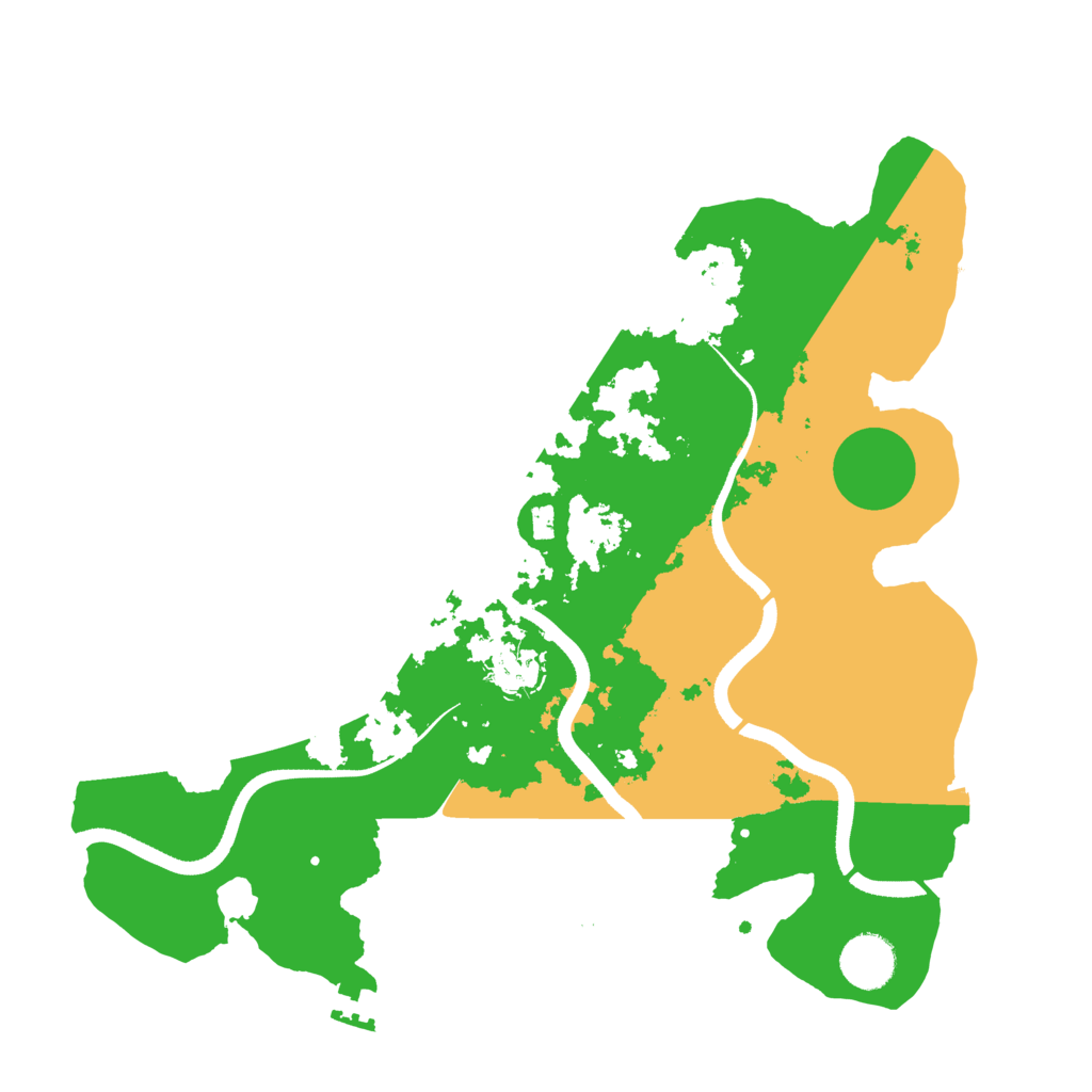 Biome Rust Map: Procedural Map, Size: 3500, Seed: 409543436