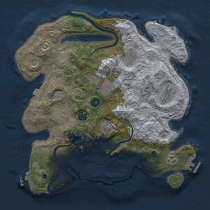 Thumbnail Rust Map: Procedural Map, Size: 3500, Seed: 600031173, 15 Monuments