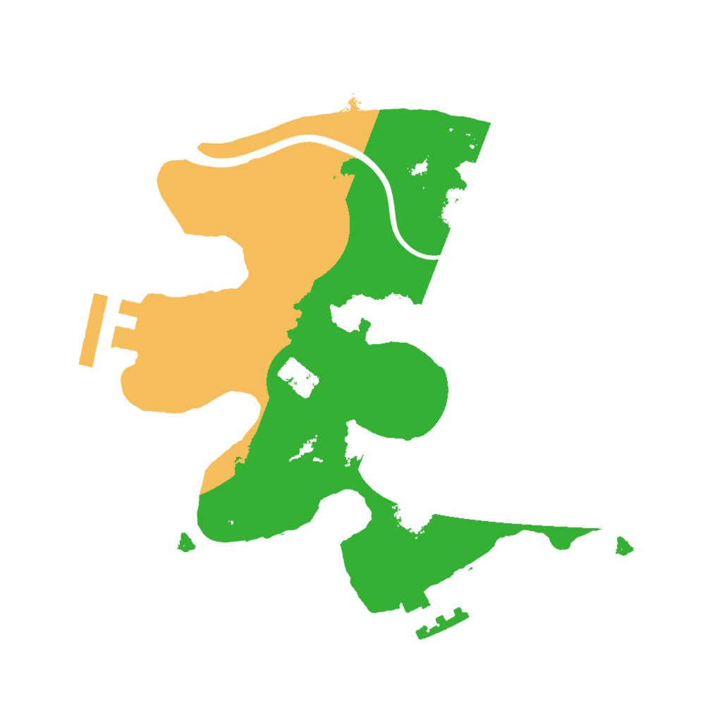 Biome Rust Map: Procedural Map, Size: 2000, Seed: 96504750