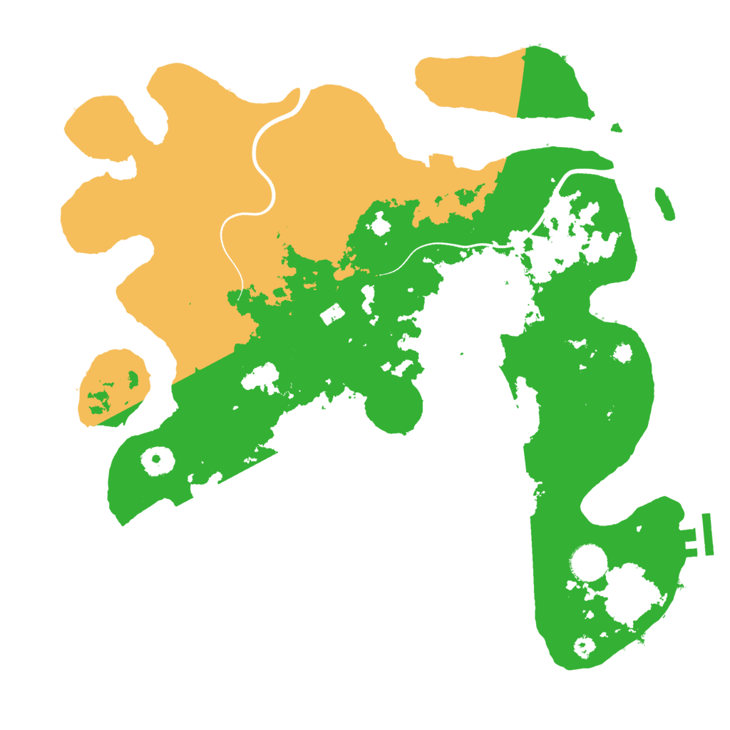 Biome Rust Map: Procedural Map, Size: 3500, Seed: 1761070152