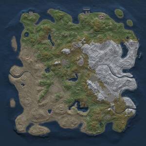 Thumbnail Rust Map: Procedural Map, Size: 4500, Seed: 652326094, 16 Monuments