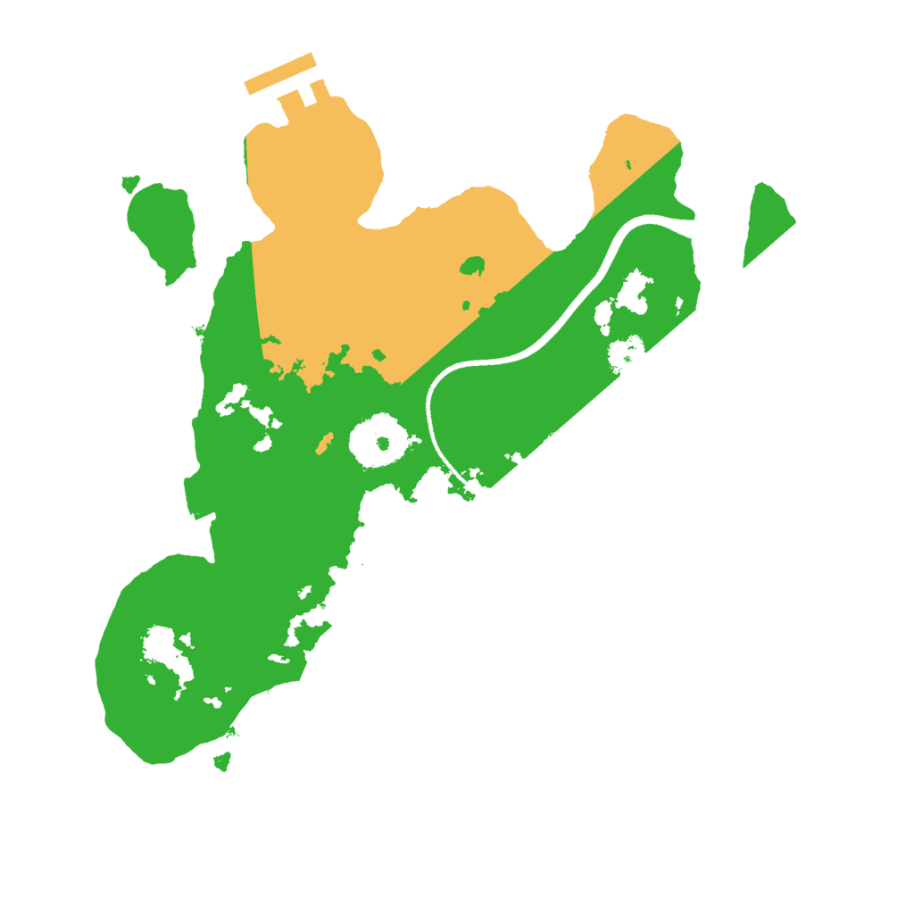 Biome Rust Map: Procedural Map, Size: 2500, Seed: 628849834
