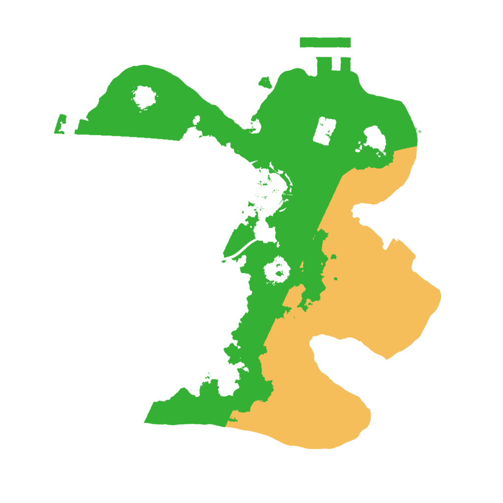 Biome Rust Map: Procedural Map, Size: 2000, Seed: 483825665