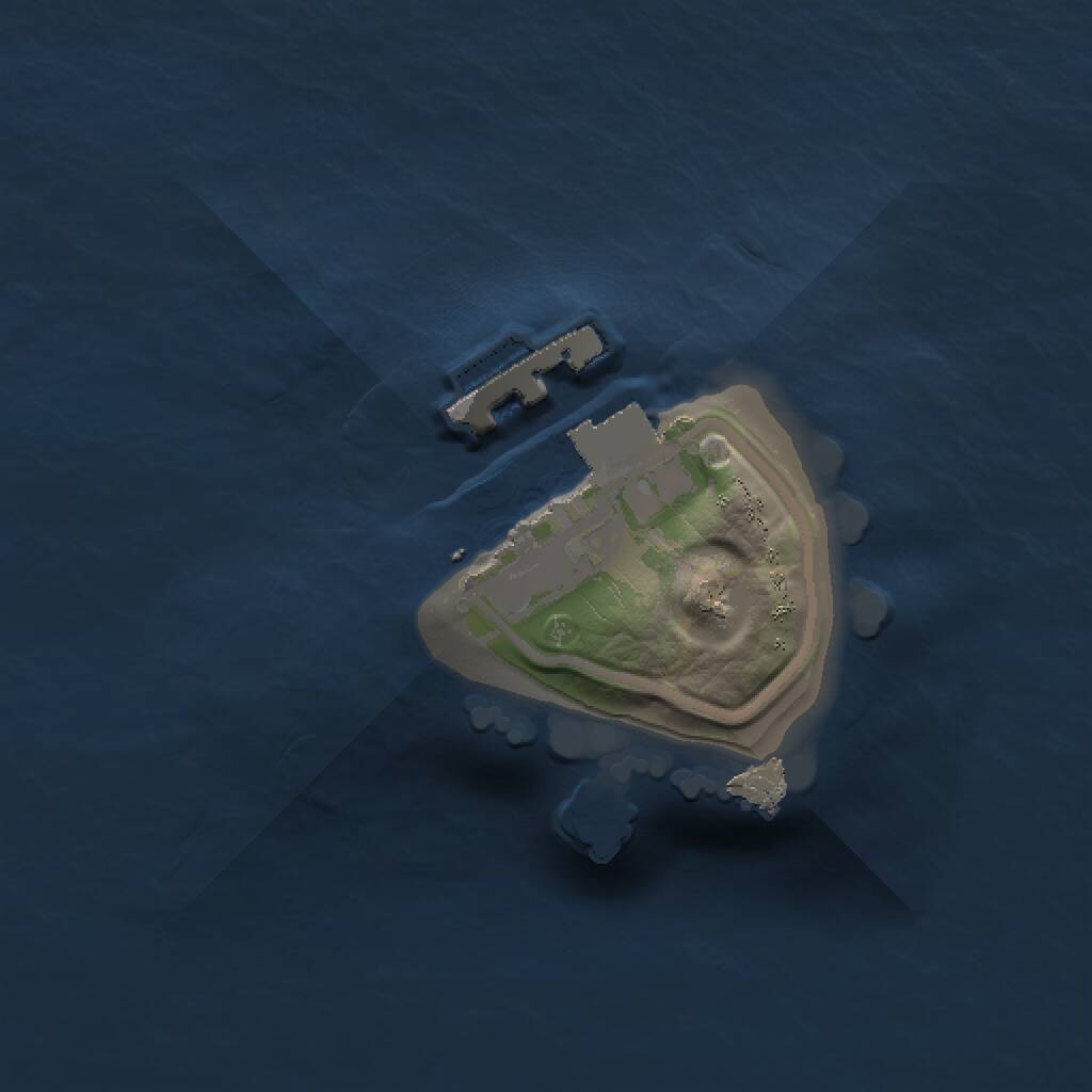 Rust Map: Procedural Map, Size: 1000, Seed: 852140459, 2 Monuments