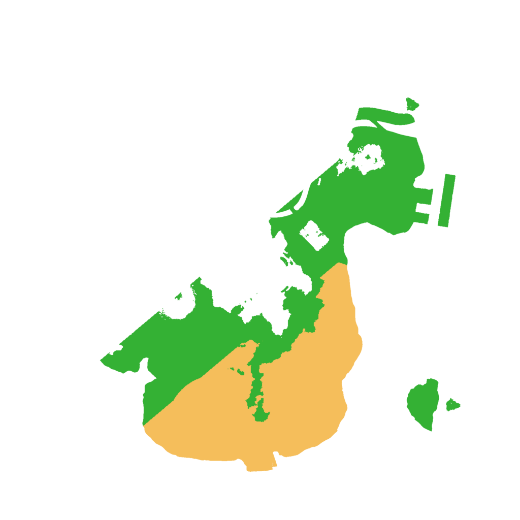 Biome Rust Map: Procedural Map, Size: 2000, Seed: 159087972