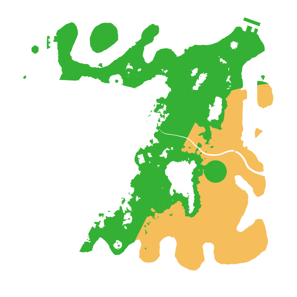 Biome Rust Map: Procedural Map, Size: 3505, Seed: 12354