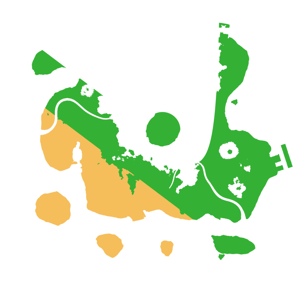 Biome Rust Map: Procedural Map, Size: 2500, Seed: 789990856