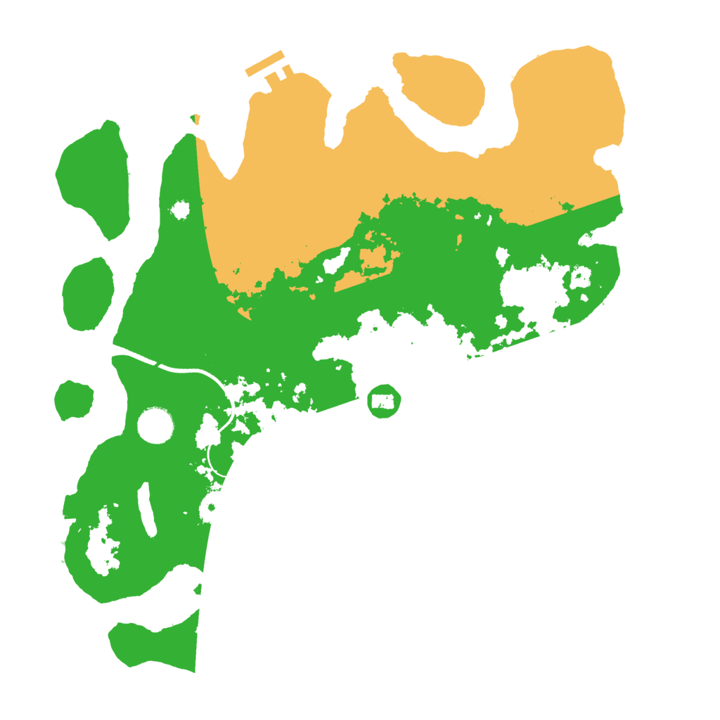 Biome Rust Map: Procedural Map, Size: 3500, Seed: 104923198