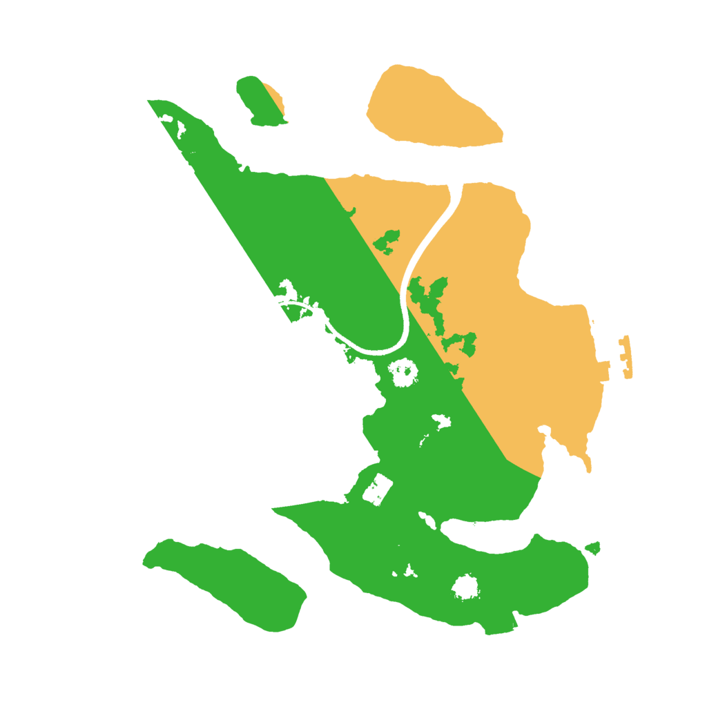 Biome Rust Map: Procedural Map, Size: 2500, Seed: 944893952