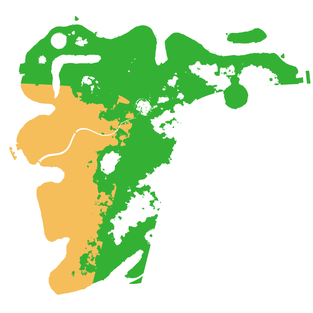 Biome Rust Map: Procedural Map, Size: 3500, Seed: 842721509