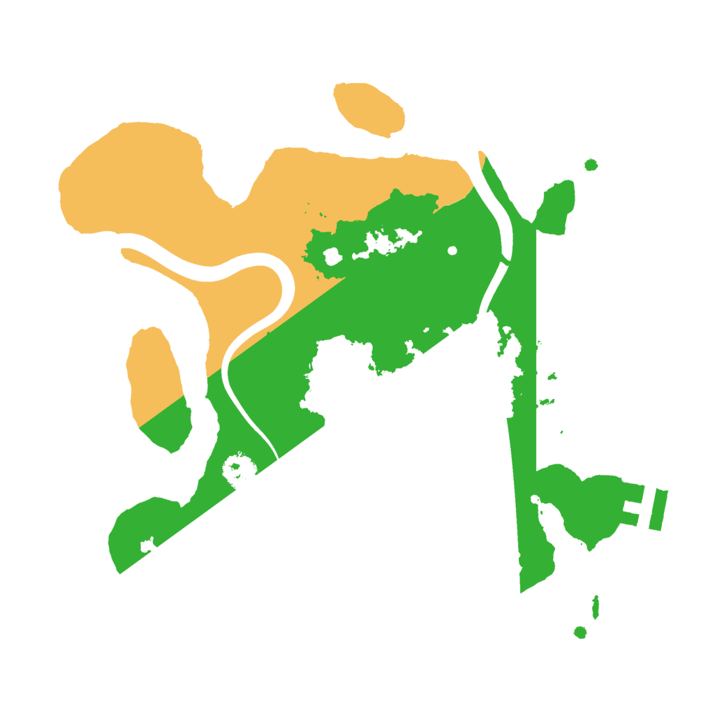 Biome Rust Map: Procedural Map, Size: 2300, Seed: 68175