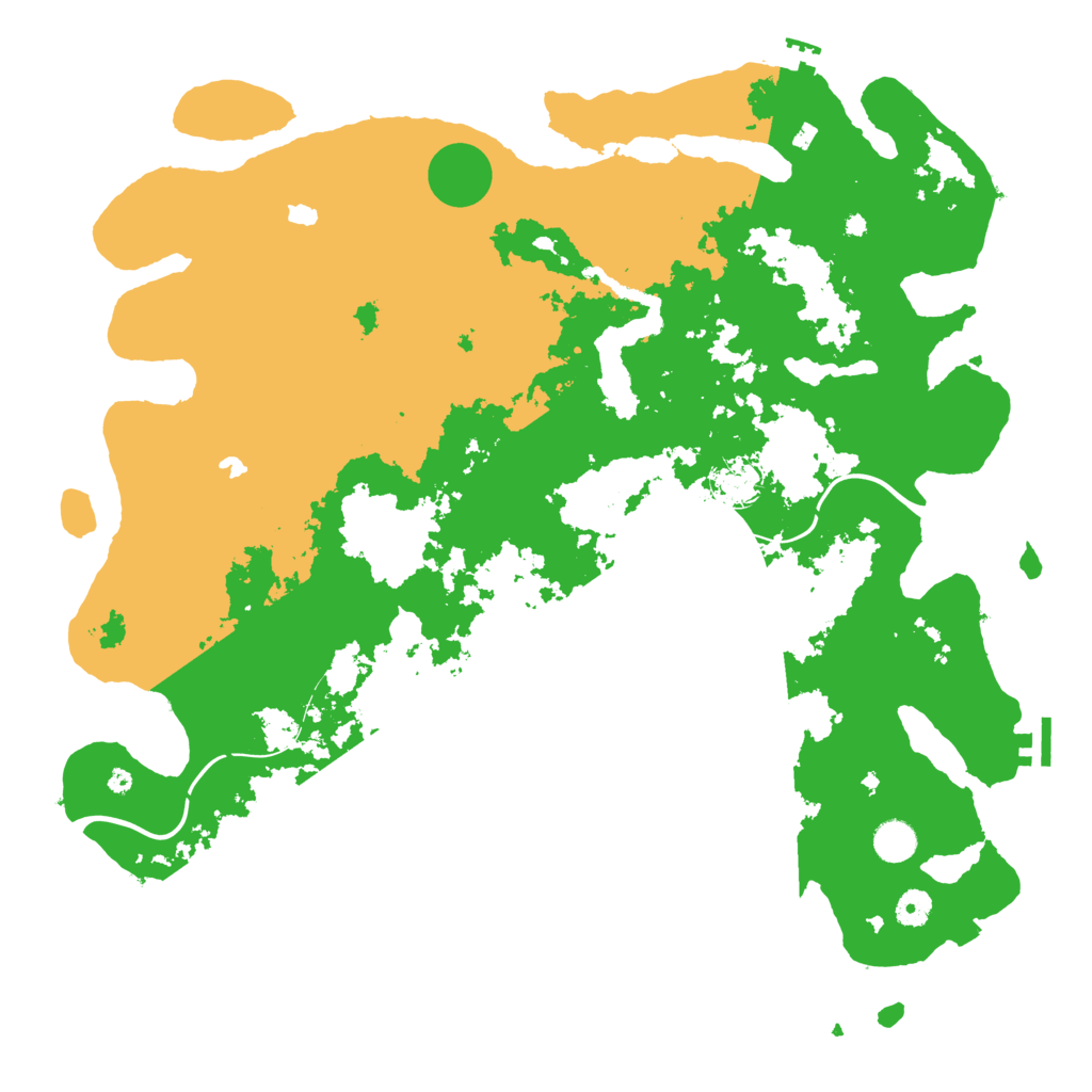 Biome Rust Map: Procedural Map, Size: 4500, Seed: 825512995