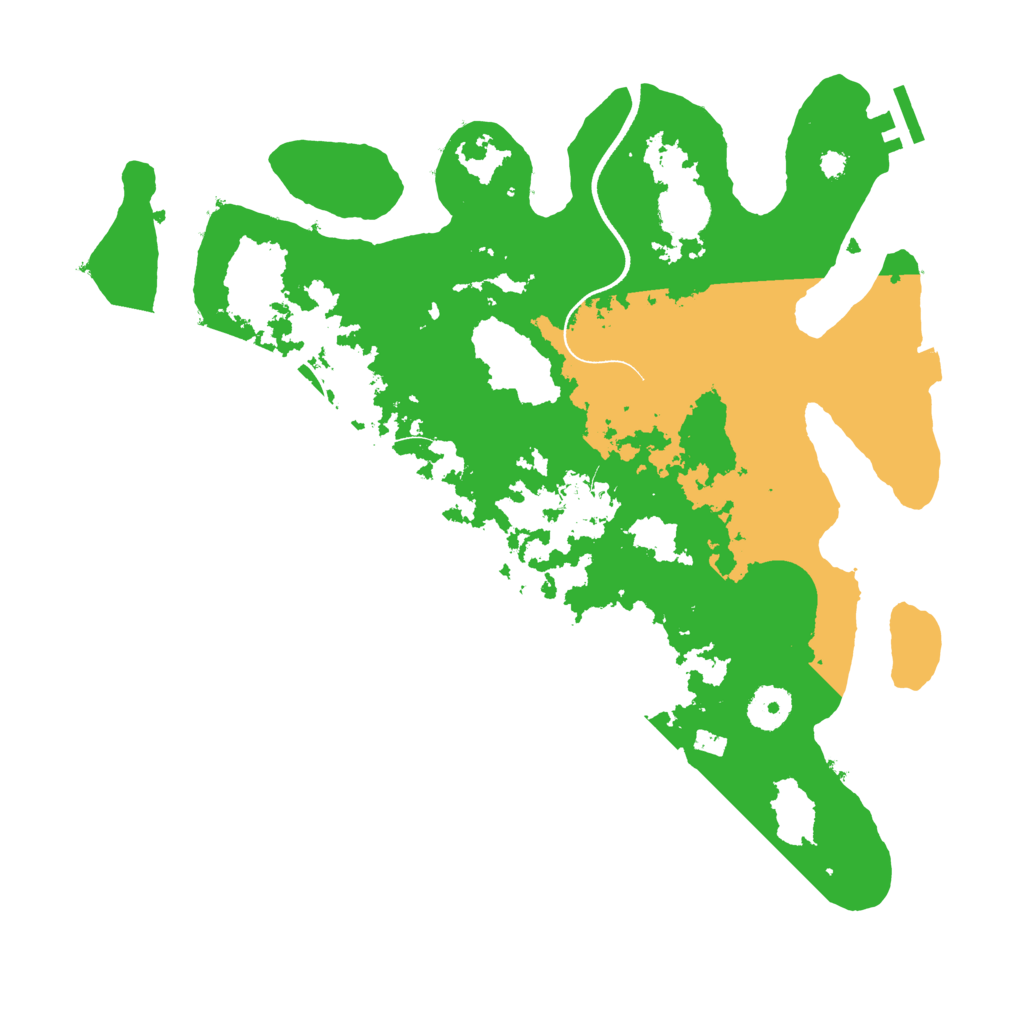 Biome Rust Map: Procedural Map, Size: 3500, Seed: 611959878