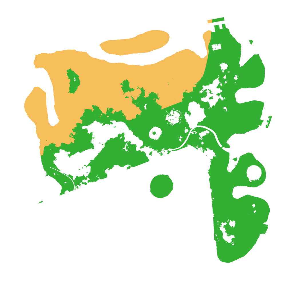 Biome Rust Map: Procedural Map, Size: 3500, Seed: 1247406960
