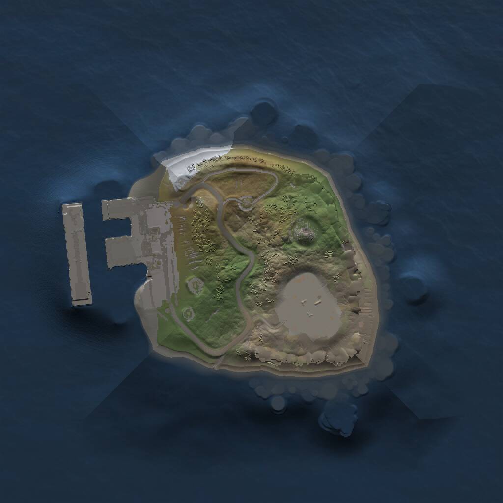 Rust Map: Procedural Map, Size: 1000, Seed: 35155322, 2 Monuments