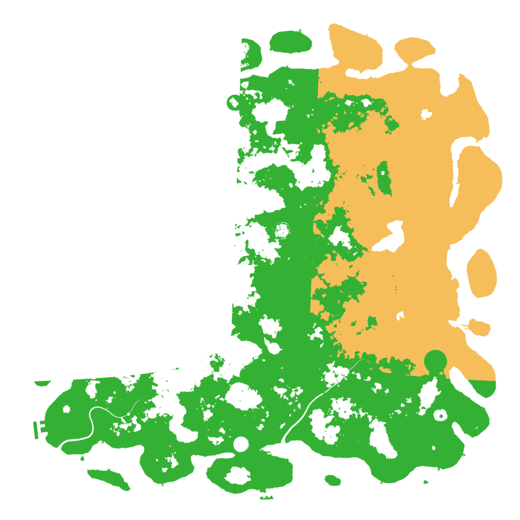 Biome Rust Map: Procedural Map, Size: 6000, Seed: 1332408638