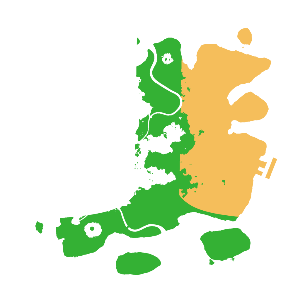 Biome Rust Map: Procedural Map, Size: 2800, Seed: 1309969555
