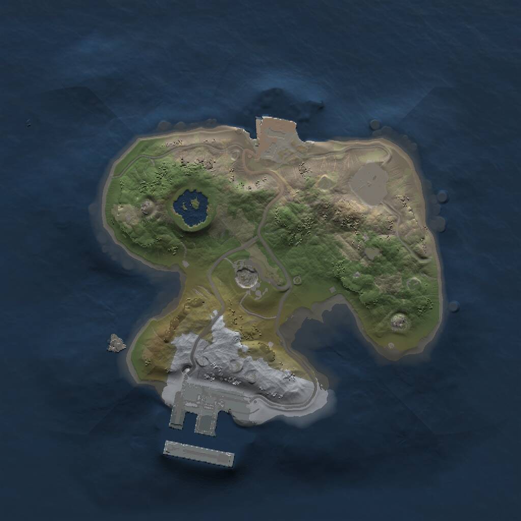Rust Map: Procedural Map, Size: 1500, Seed: 2021881348, 3 Monuments