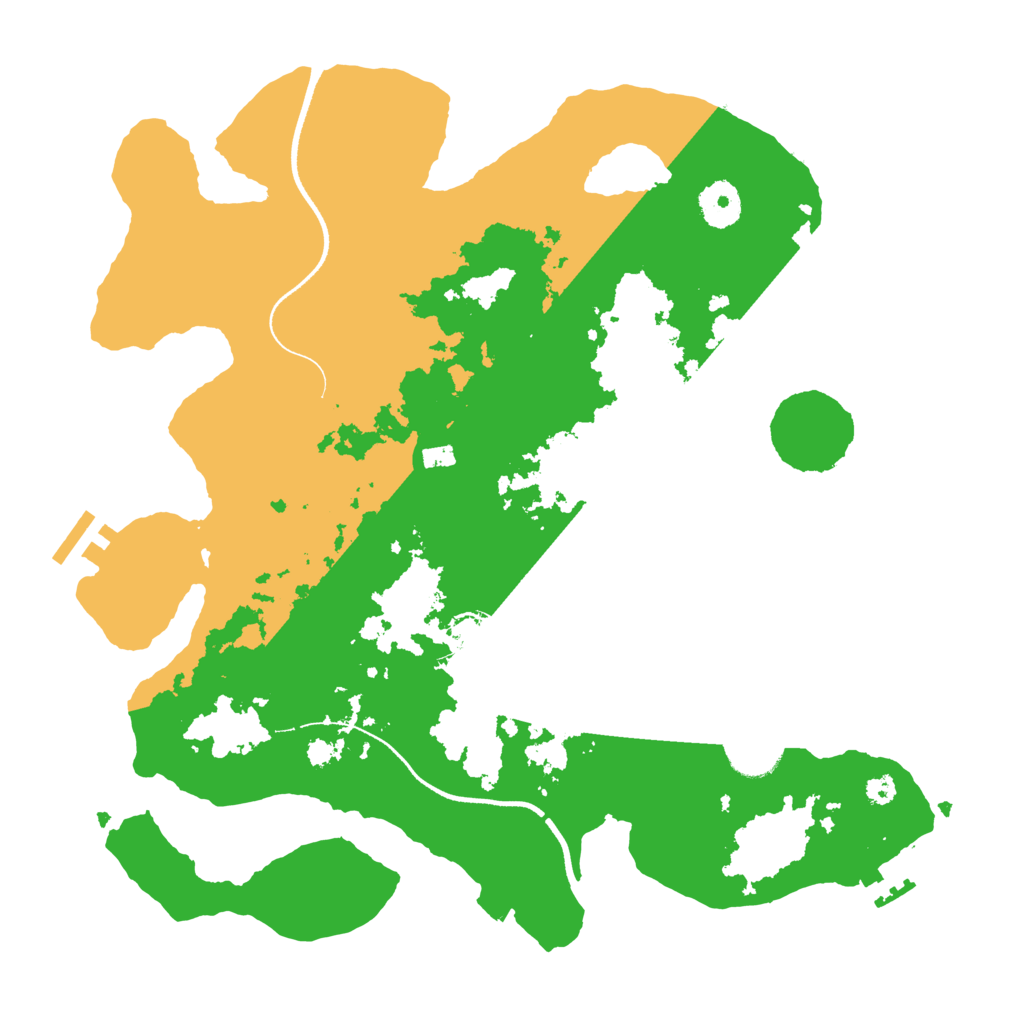 Biome Rust Map: Procedural Map, Size: 3500, Seed: 2147016063