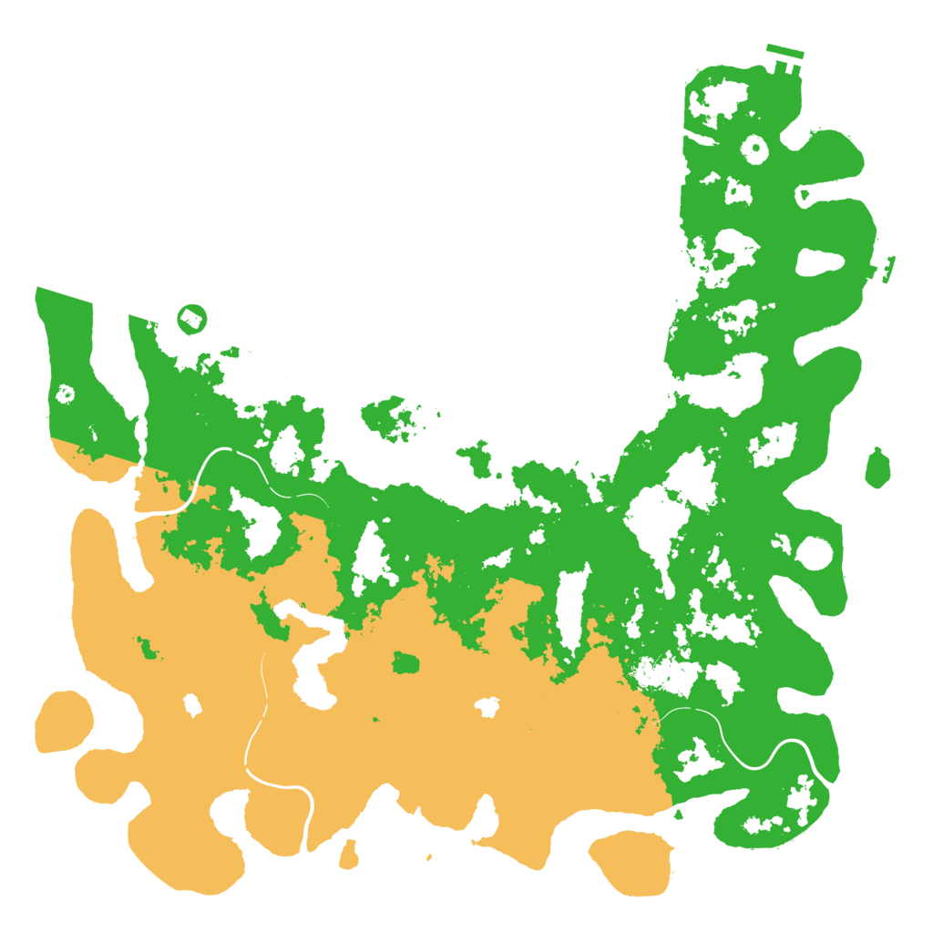 Biome Rust Map: Procedural Map, Size: 5000, Seed: 5654