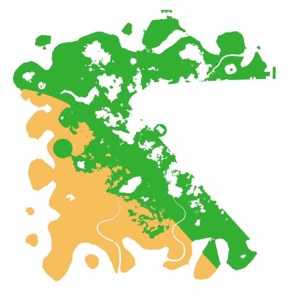 Biome Rust Map: Procedural Map, Size: 4050, Seed: 1817290378