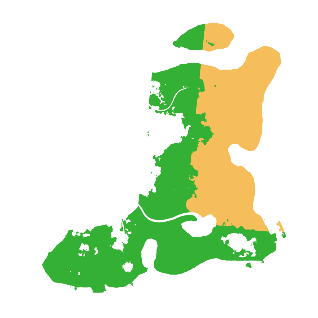 Biome Rust Map: Procedural Map, Size: 2800, Seed: 1219894825