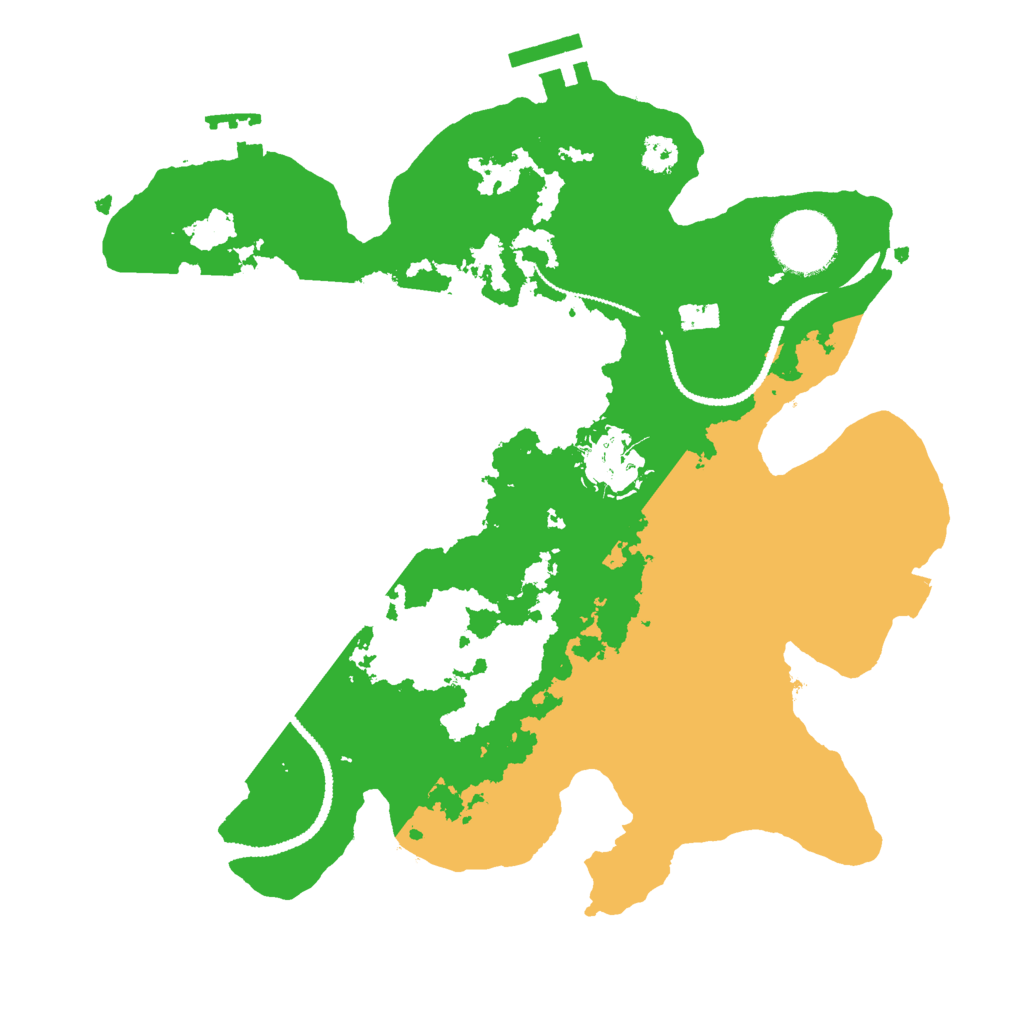 Biome Rust Map: Procedural Map, Size: 2800, Seed: 596941828