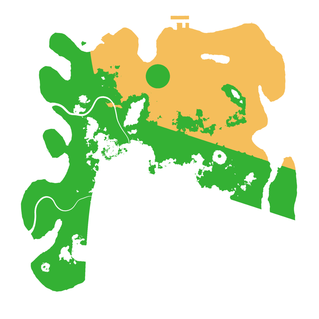 Biome Rust Map: Procedural Map, Size: 3500, Seed: 825867