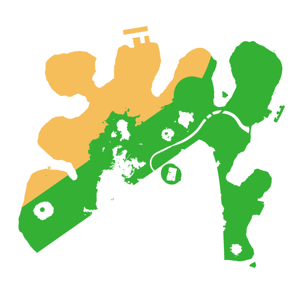 Biome Rust Map: Procedural Map, Size: 2500, Seed: 1118226295