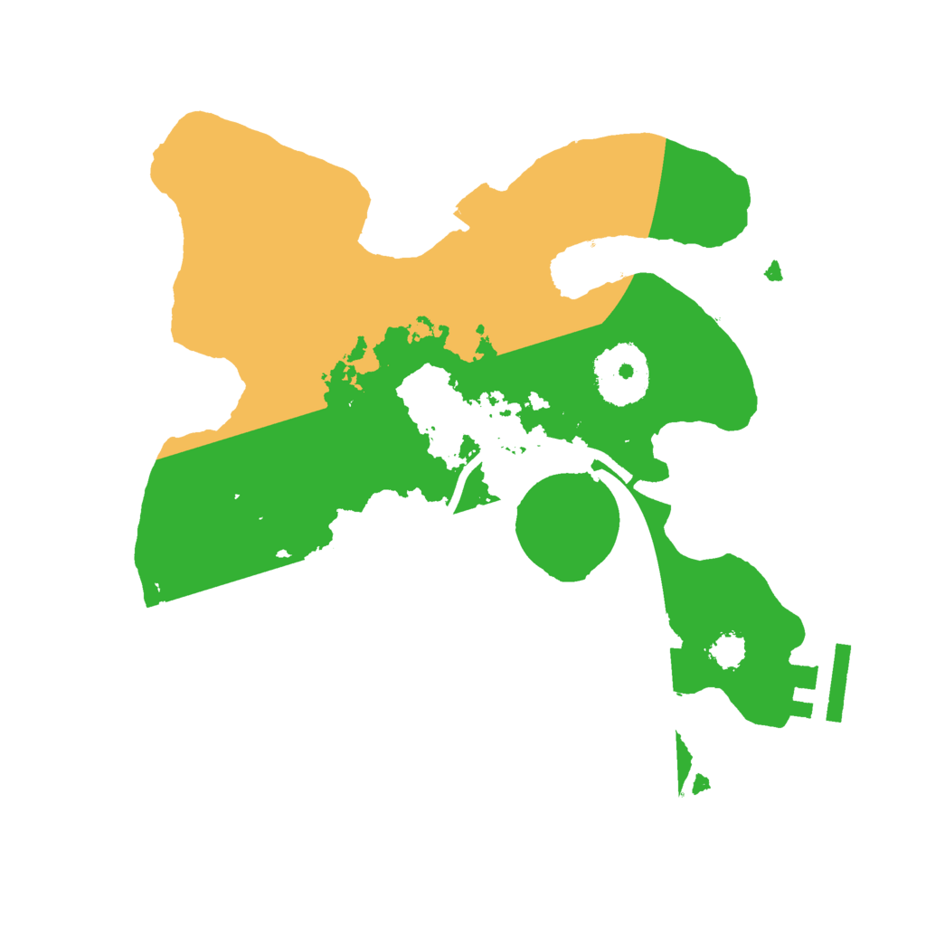 Biome Rust Map: Procedural Map, Size: 2400, Seed: 1031621596